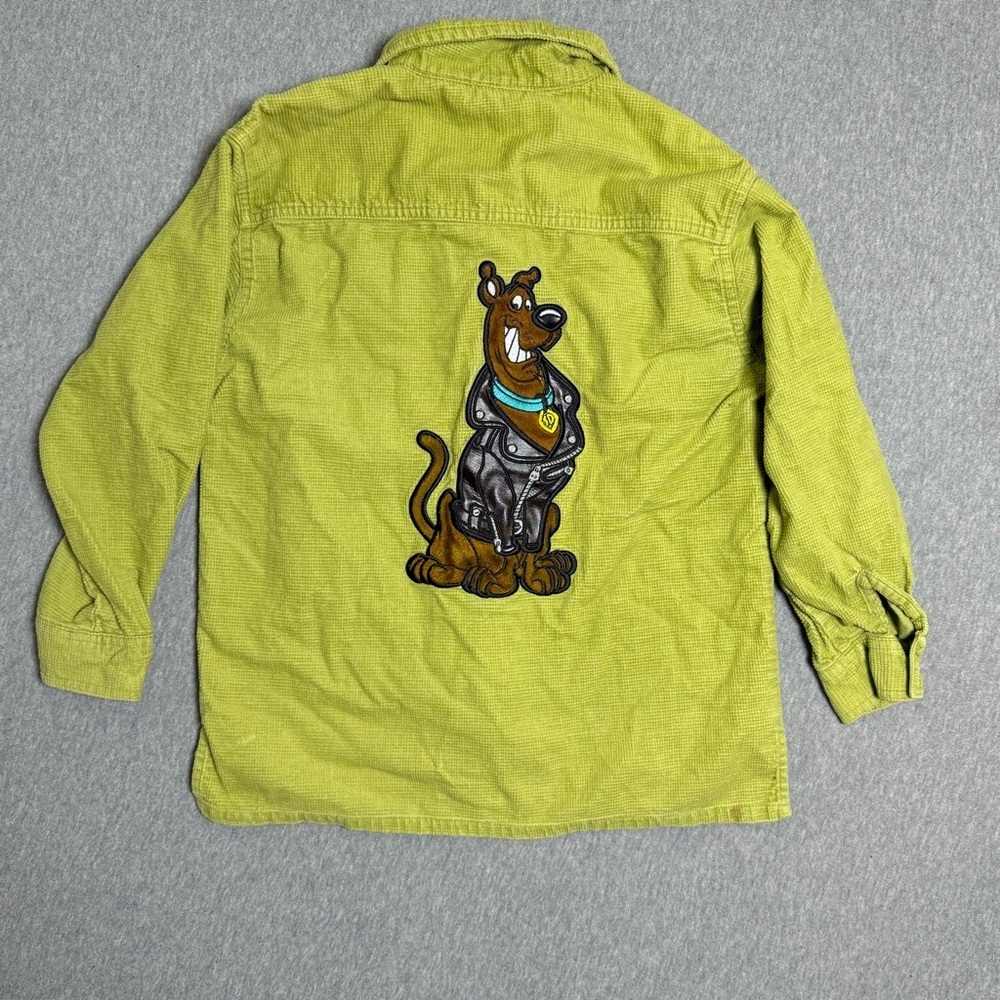 Vintage 1998 Warner Bros. Scooby-Doo Textured Zip Up Jacket Kids Size Medium M - Picture 7 of 9